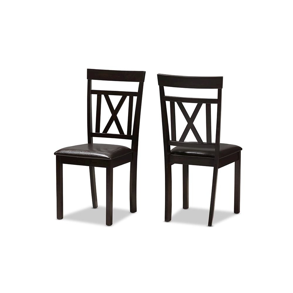 Leather Upholstered Dining Chair (Set of 2)