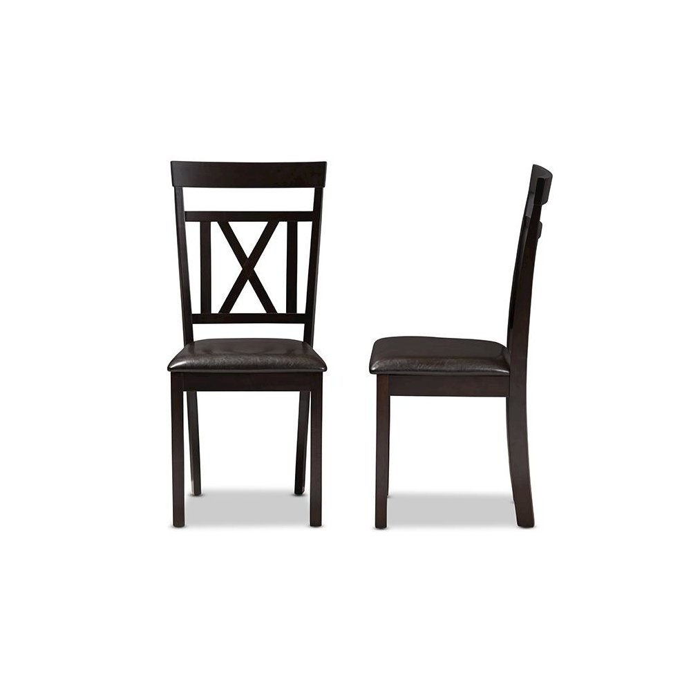 Leather Upholstered Dining Chair (Set of 2)