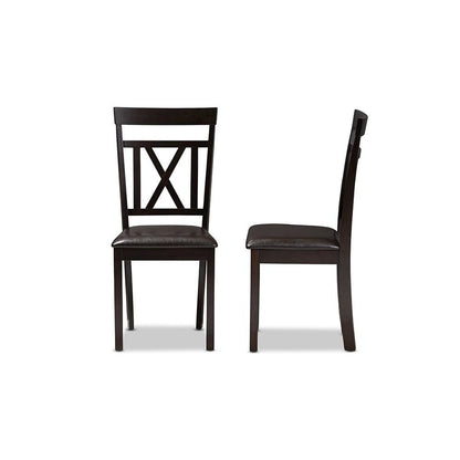 Leather Upholstered Dining Chair (Set of 2)