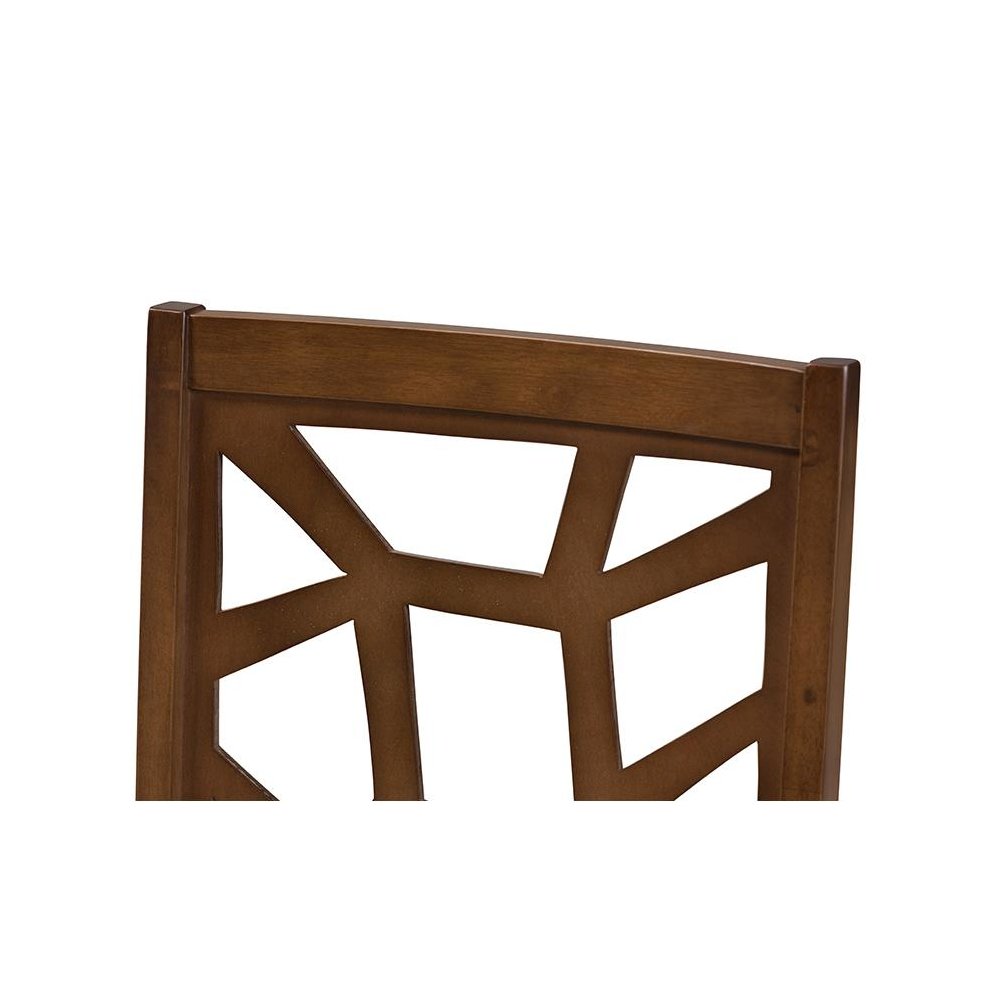Walnut Brown Finished Dining Chair (Set of 2)