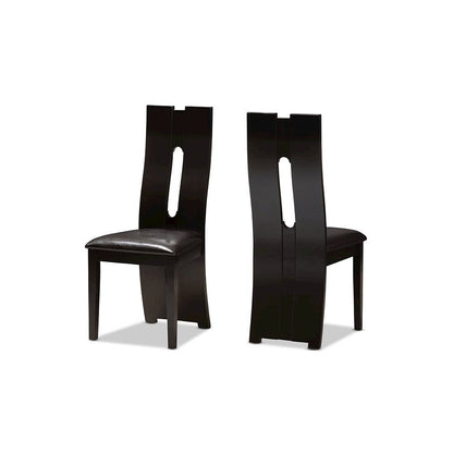 Leather Upholstered Dining Chair (Set of 2)
