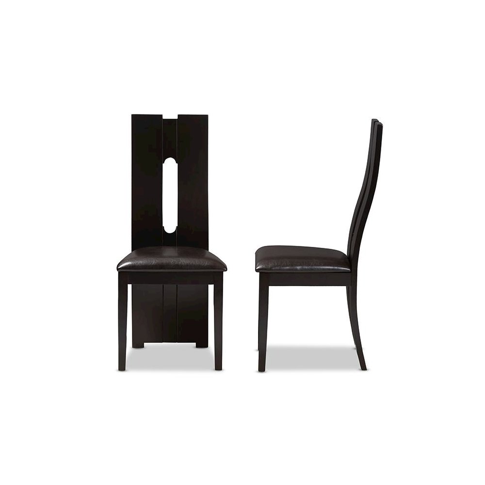 Leather Upholstered Dining Chair (Set of 2)