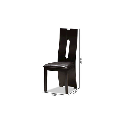 Leather Upholstered Dining Chair (Set of 2)
