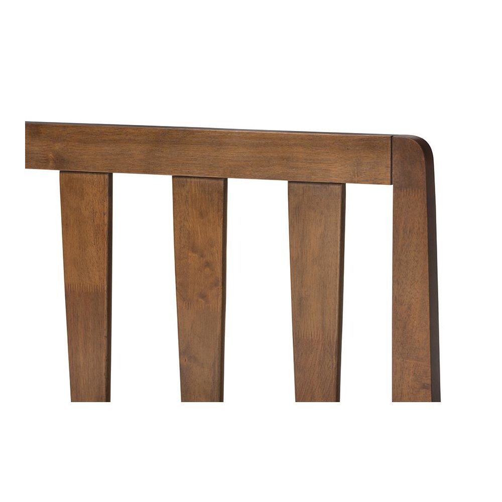 Raurey Modern and Contemporary Walnut Finished Queen Size Storage Platform Bed