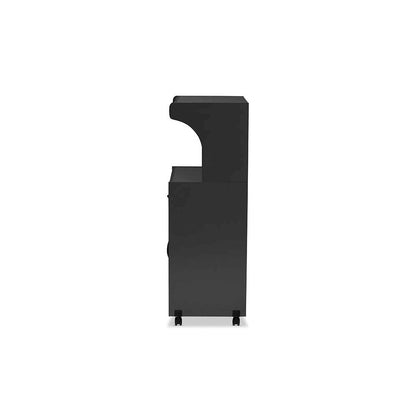 Baxton Studio Tannis Modern and Contemporary Dark Grey Finished Kitchen Cabinet