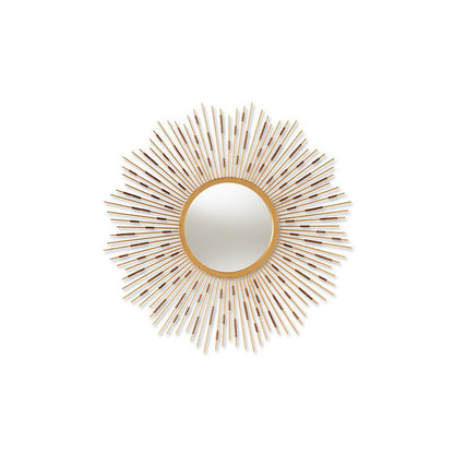 Apollonia Modern and Contemporary Gold Finished Sunburst Accent Wall Mirror