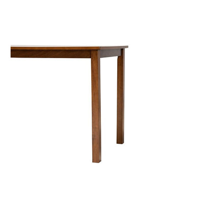 Baxton Studio Eveline Modern Walnut Brown Finished Wood 43-Inch Dining Table