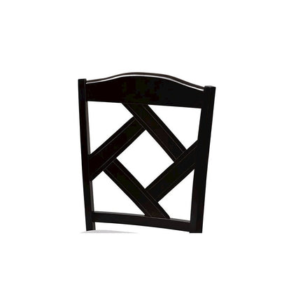 Dark Brown Finished Wood 5-Piece Dining Set