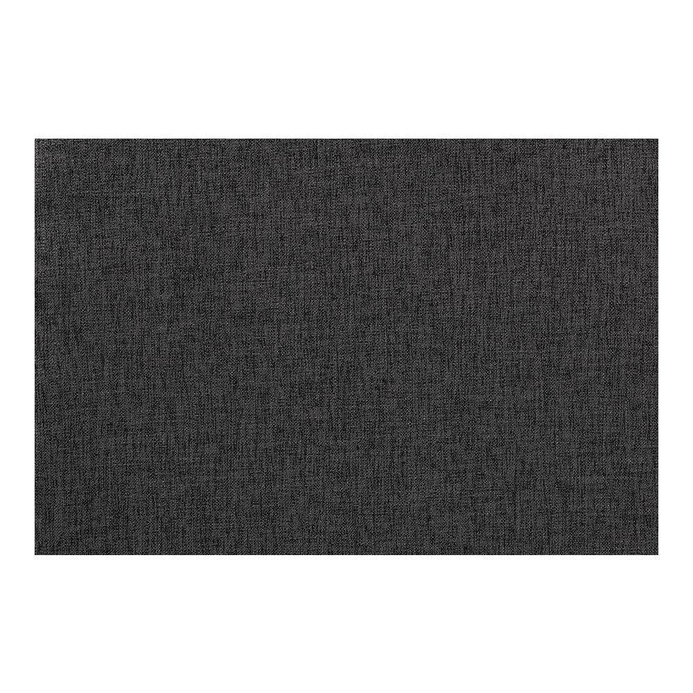 Dark Grey Fabric Upholstered and Dark Brown Finished Wood 7-Piece Dining Set
