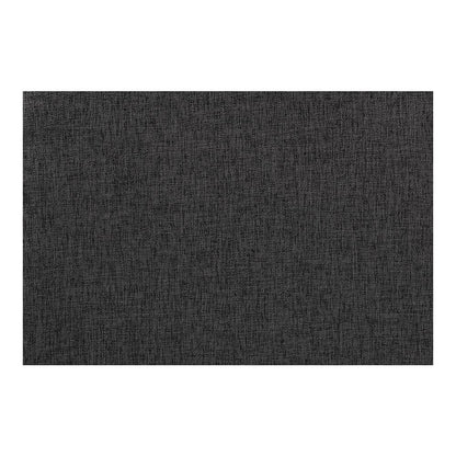Dark Grey Fabric Upholstered and Dark Brown Finished Wood 7-Piece Dining Set