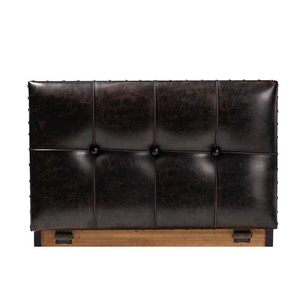 Leather Upholstered 2-Piece Wood Storage Trunk Ottoman Set
