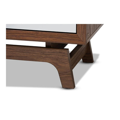 Baxton Studio Svante Mid-Century Modern Multicolor Finished Wood 6-Drawer Chest