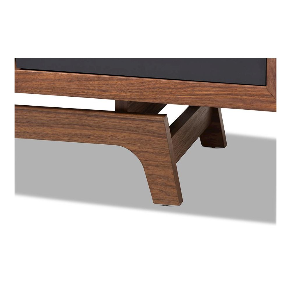 Svante Mid-Century Modern Multicolor Finished Wood 3-Drawer TV Stand