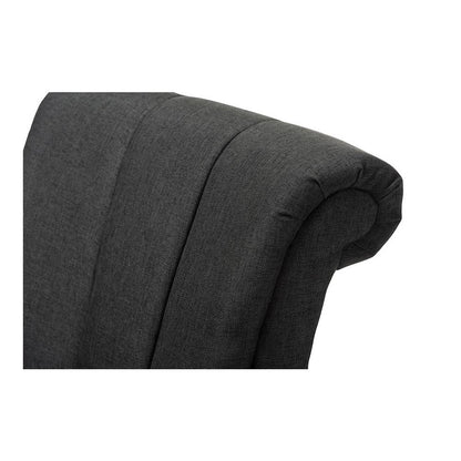 Rayner Modern and Contemporary Grey Fabric Upholstered Swivel Chair