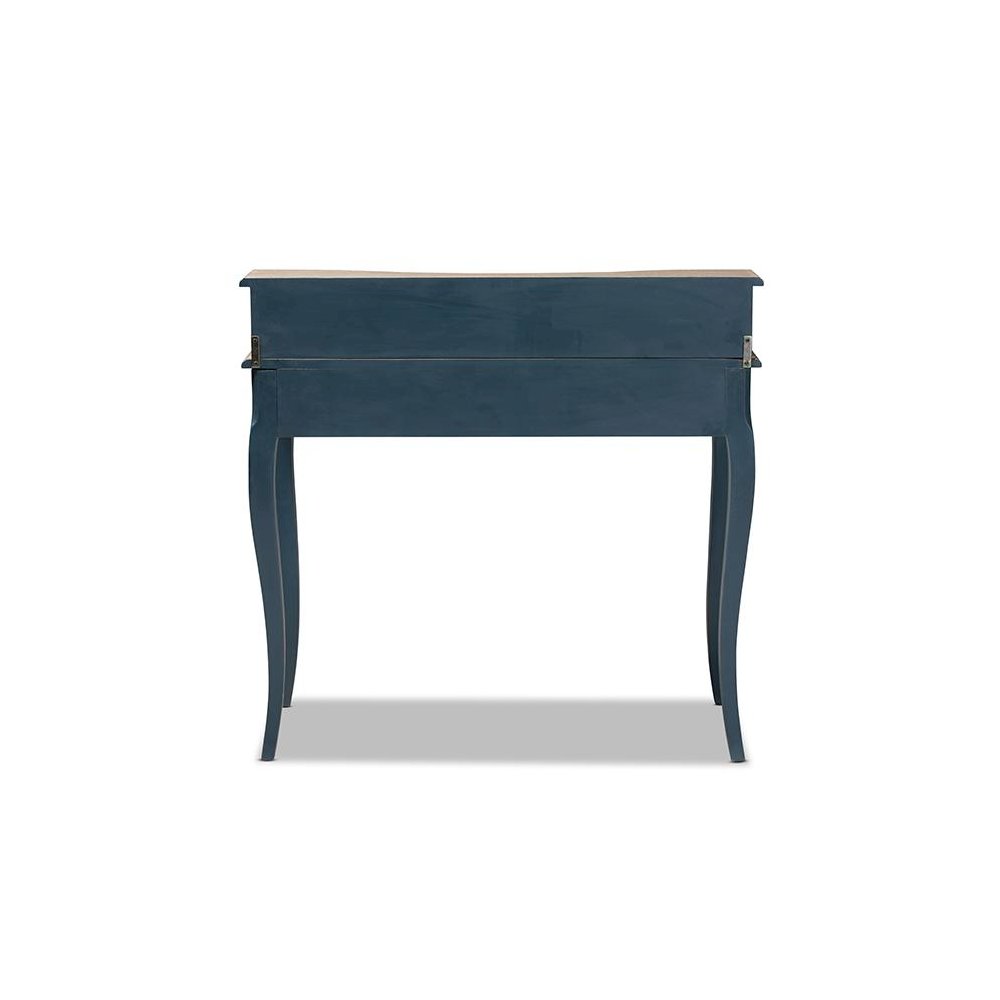 Celestine French Provincial Blue Spruce Finished Wood Accent Writing Desk