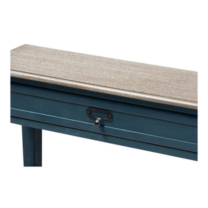 Dauphine French Provincial Blue Spruce Fiinished Wood Accent Console Table