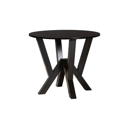 Marian Modern Sand Fabric and Dark Brown Finished Wood 5-Piece Dining Set