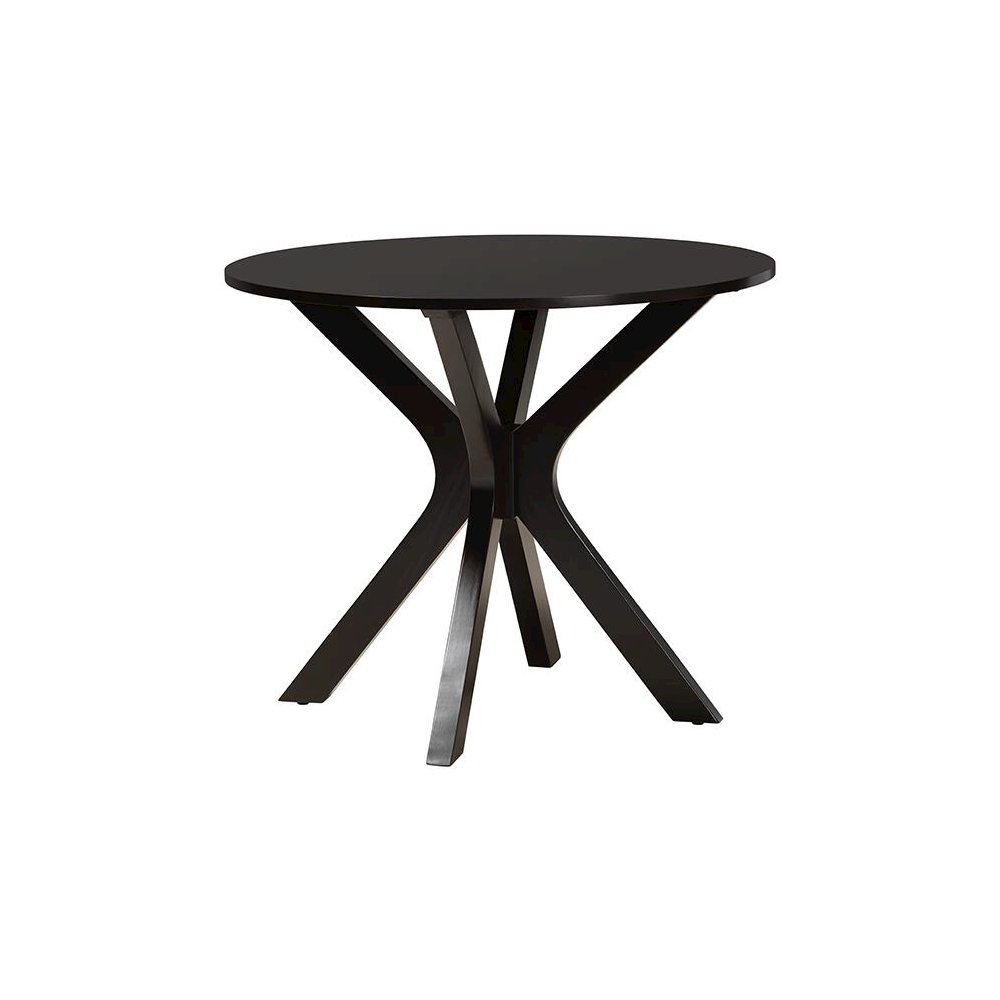 Norah Modern Sand Fabric and Dark Brown Finished Wood 5-Piece Dining Set