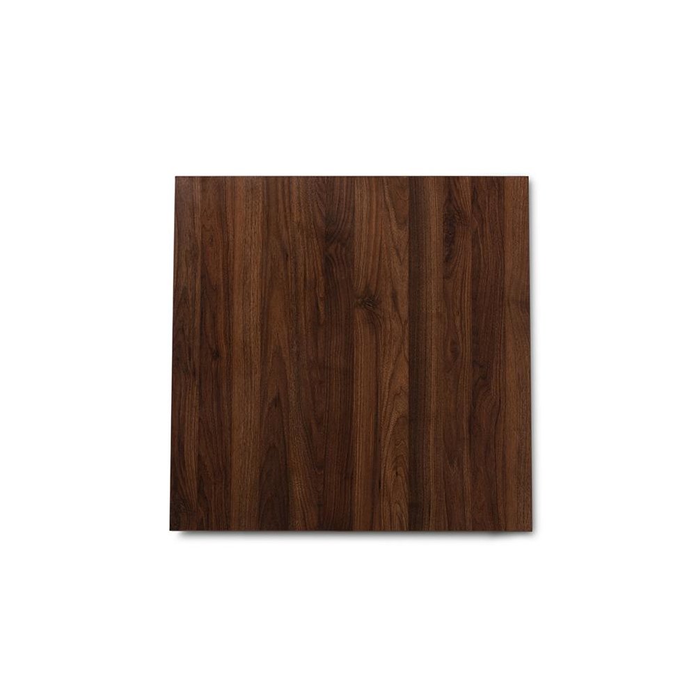 Beige Fabric Upholstered Dark Walnut-Finished 5-Piece Wood Dining Set