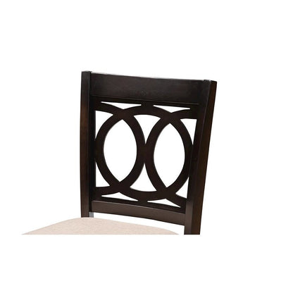 Espresso Brown Finished Wood 2-Piece Counter Height Pub Chair Set