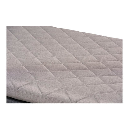 Two-Tone Grey Fabric Upholstered Walnut Finished Wood Daybed