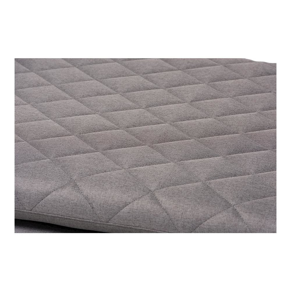 Marit Mid-Century Modern Grey Fabric Upholstered Walnut Finished Wood Daybed