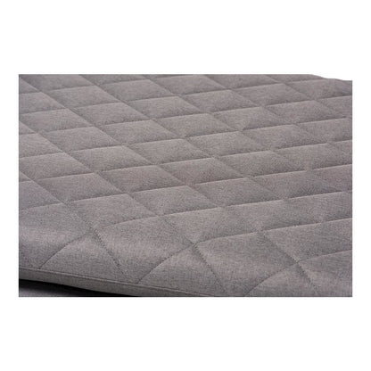 Marit Mid-Century Modern Grey Fabric Upholstered Walnut Finished Wood Daybed