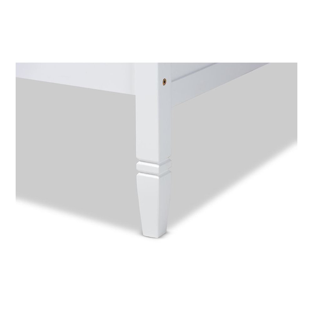 Mariana Classic and Traditional White Finished Wood Twin Size Daybed