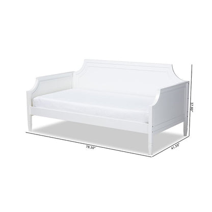 Mariana Classic and Traditional White Finished Wood Twin Size Daybed