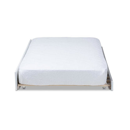 Mariana Classic and Traditional White Finished Wood Twin Size Trundle