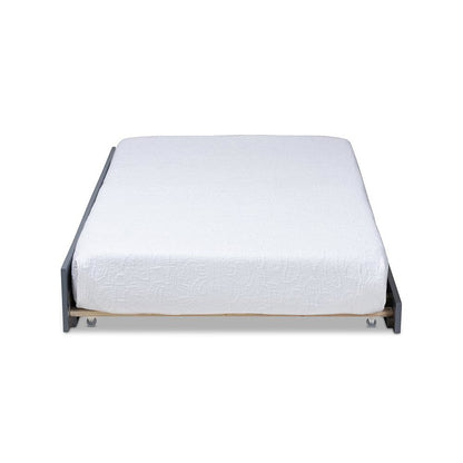 Mariana Classic and Traditional Grey Finished Wood Twin Size Trundle