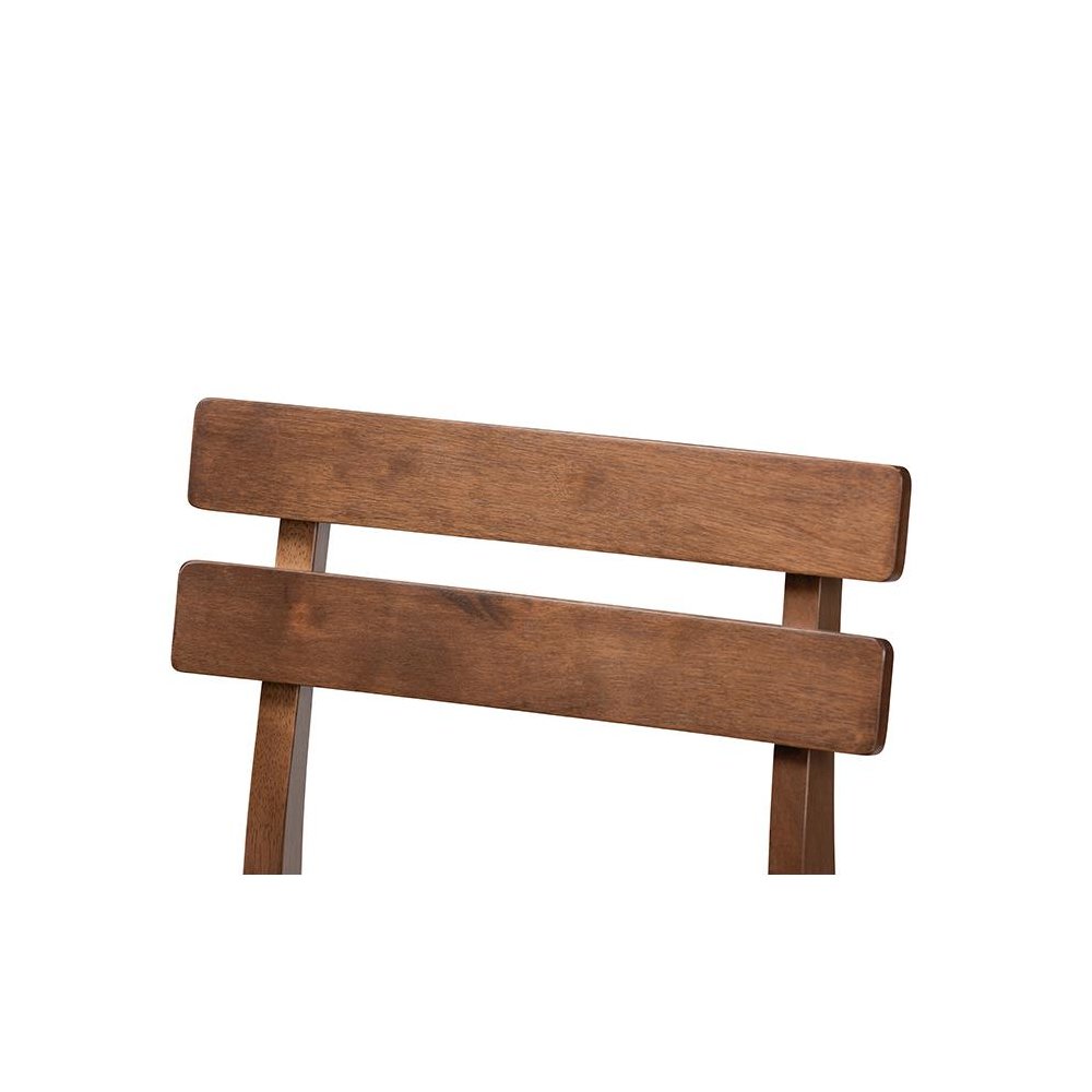Light Grey Fabric Upholstered Walnut Finished 2-Piece Wood Counter Stool Set