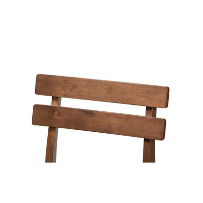 Light Grey Fabric Upholstered Walnut Finished 2-Piece Wood Counter Stool Set