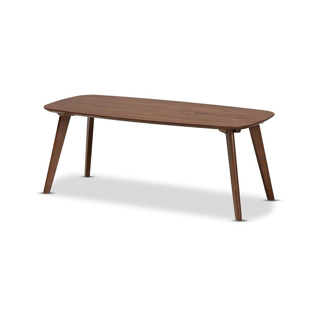 Baxton Studio Dahlia Mid-Century Modern Walnut Finished Coffee Table