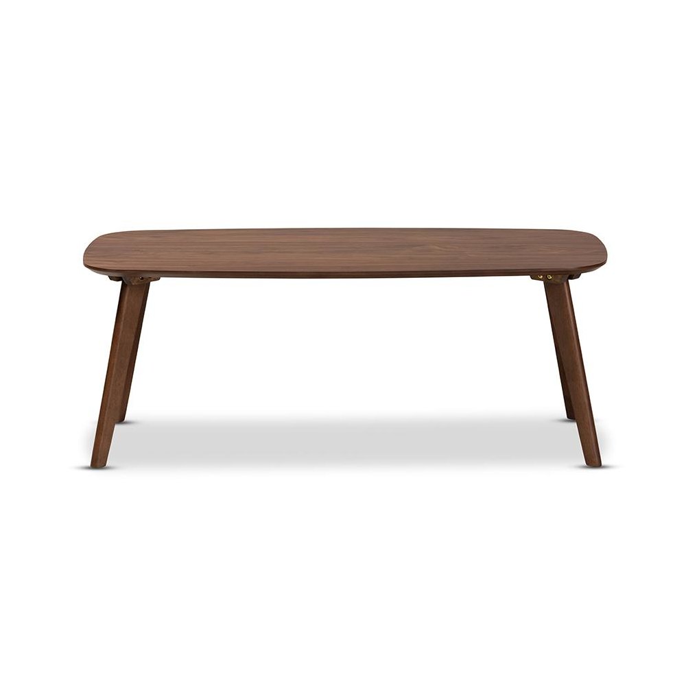 Baxton Studio Dahlia Mid-Century Modern Walnut Finished Coffee Table