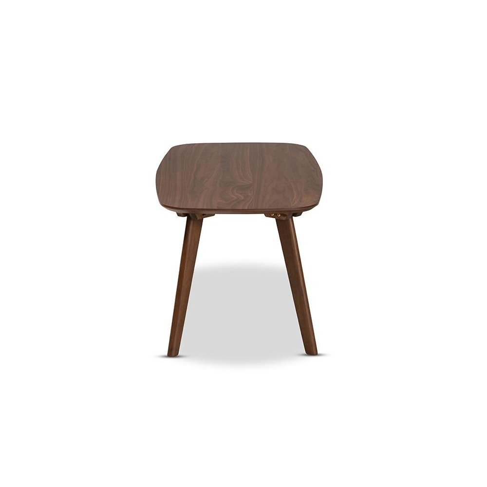 Baxton Studio Dahlia Mid-Century Modern Walnut Finished Coffee Table