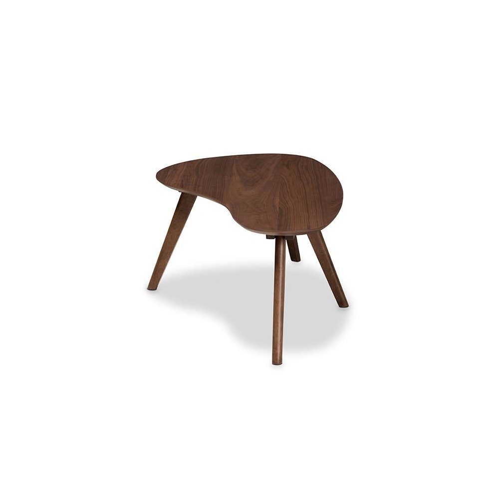 Baxton Studio Scarlette Mid-Century Modern Walnut Finished Coffee Table