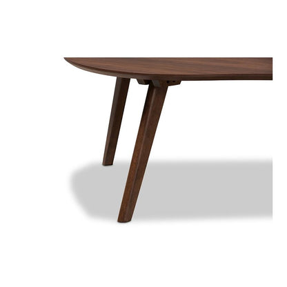Baxton Studio Scarlette Mid-Century Modern Walnut Finished Coffee Table