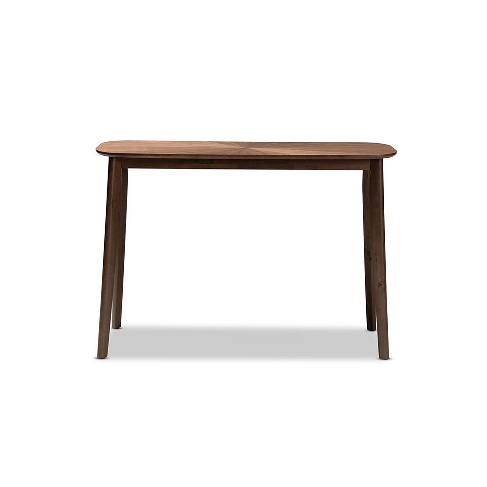 Baxton Studio Wendy Mid-Century Modern Walnut Finished Wood Console Table