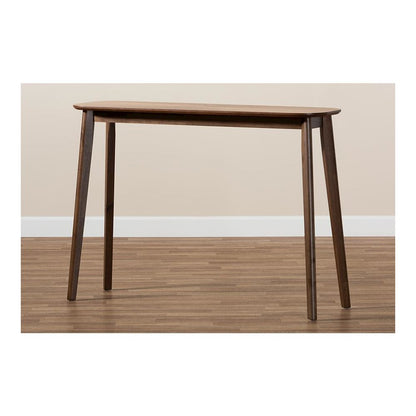 Baxton Studio Wendy Mid-Century Modern Walnut Finished Wood Console Table