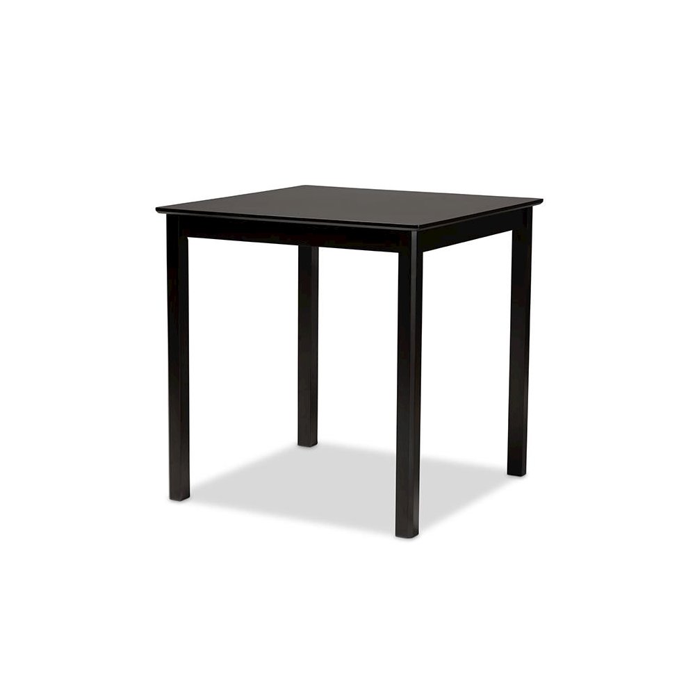 Sand Fabric Upholstered Espresso Brown Finished 5-Piece Wood Pub Set