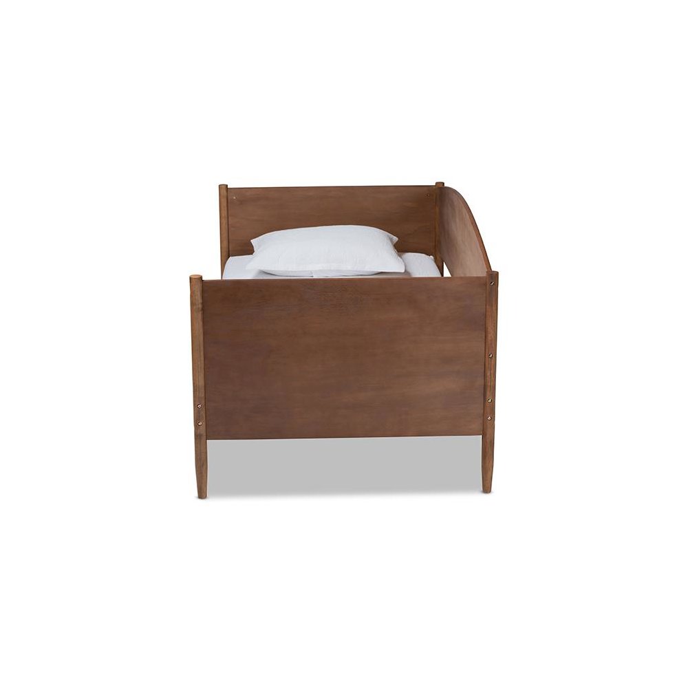 Baxton Studio Veles Mid-Century Modern Ash Wanut Finished Wood Daybed