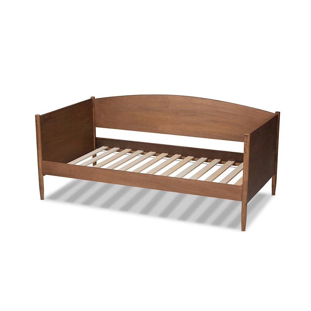 Baxton Studio Veles Mid-Century Modern Ash Wanut Finished Wood Daybed