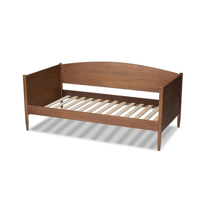 Baxton Studio Veles Mid-Century Modern Ash Wanut Finished Wood Daybed