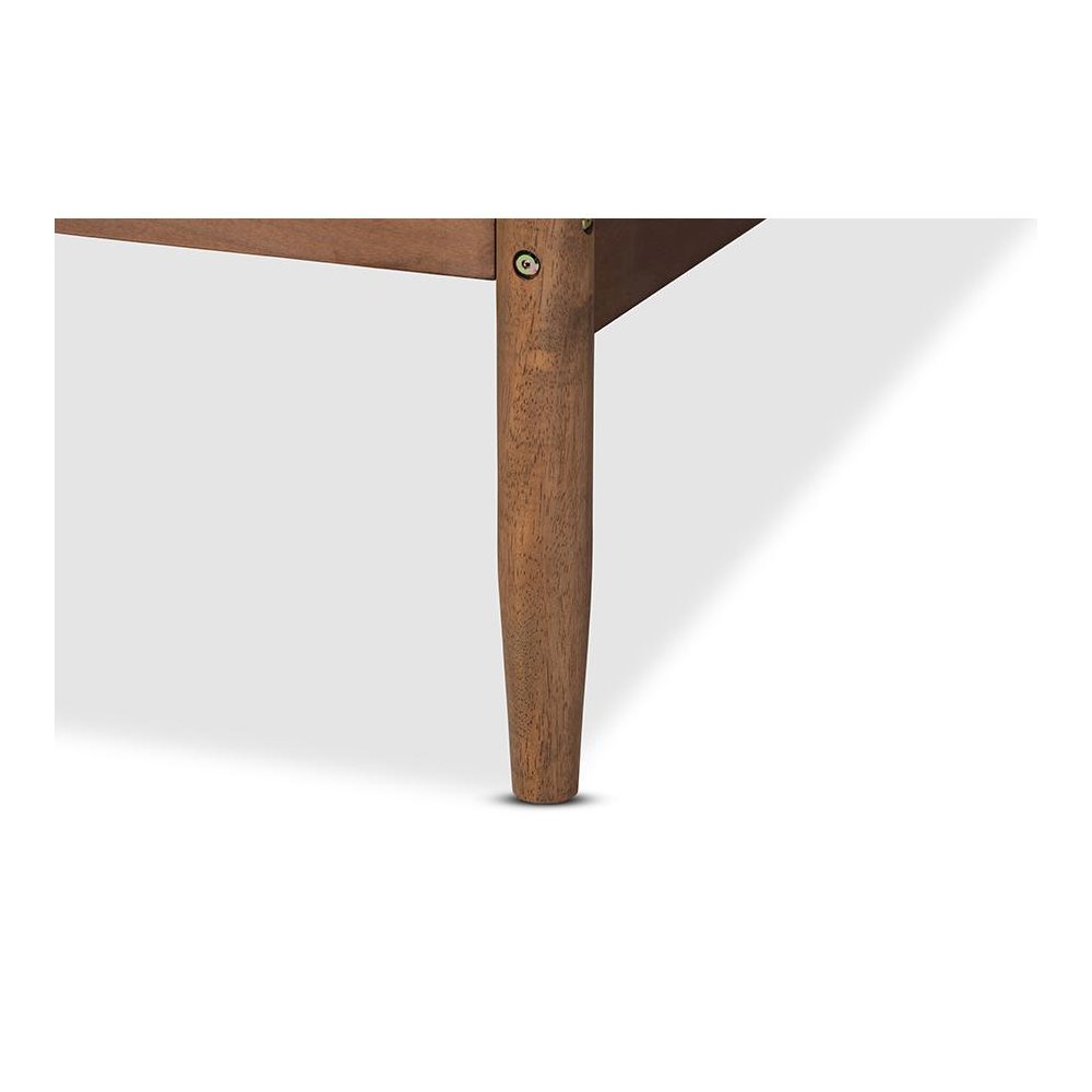 Baxton Studio Veles Mid-Century Modern Ash Wanut Finished Wood Daybed