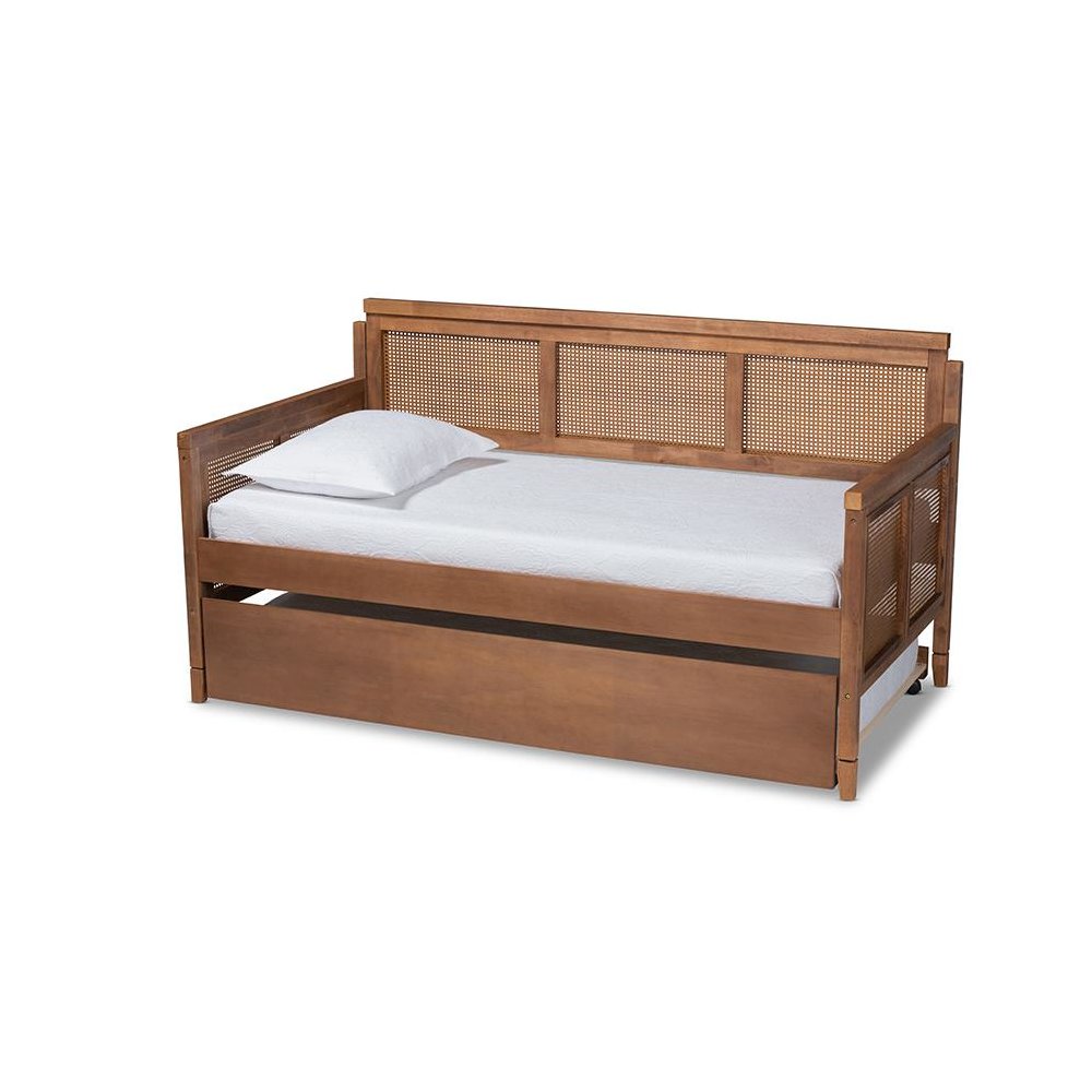 Synthetic Rattan Daybed with Trundle