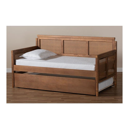 Synthetic Rattan Daybed with Trundle