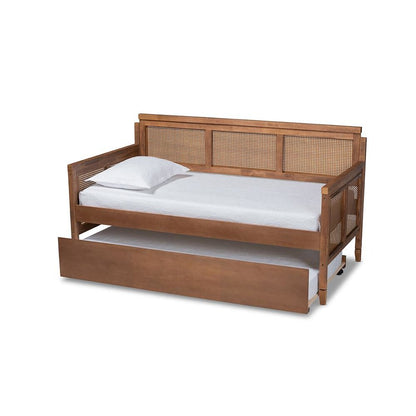 Synthetic Rattan Daybed with Trundle