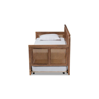 Synthetic Rattan Daybed with Trundle