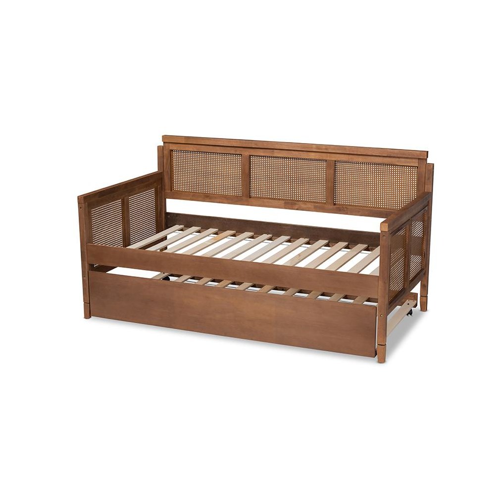 Synthetic Rattan Daybed with Trundle